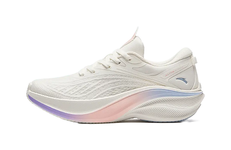 Anta Leaf 5.0 Cushioning Abrasion Resistant Lightweight Low top Casual Running Shoes Womens Ivory White  vjsneaker.com