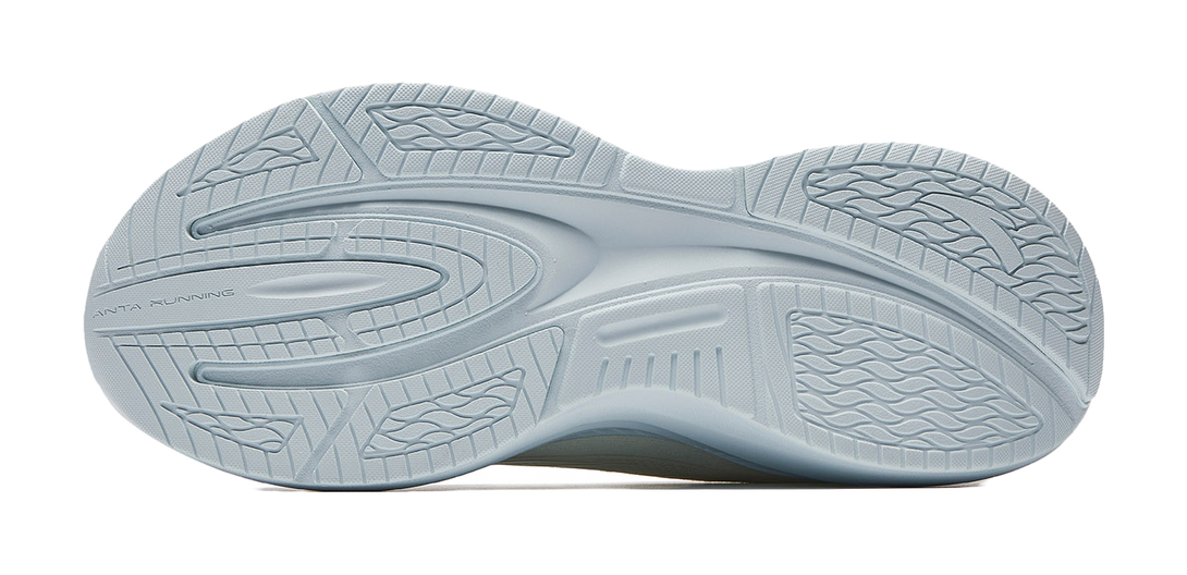 Anta Leaf 6.0 Lightweight Rebound Low top Casual Running Shoes Women's Ivory White Light Mist Gray 