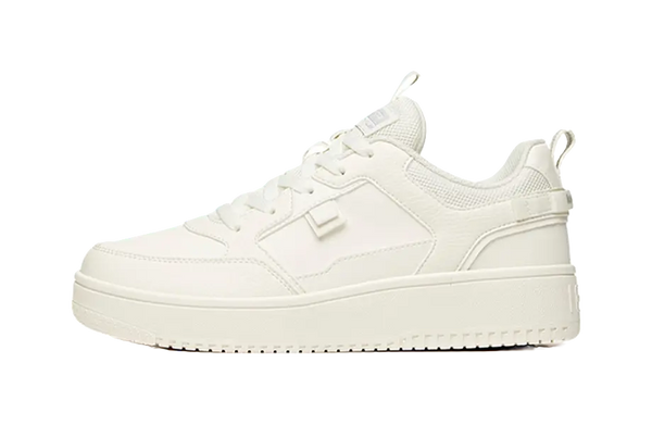 Anta Life Collection Coverage Slip Resistant And Abrasion Resistant Low top Skateboard Shoes Women's Ecru 