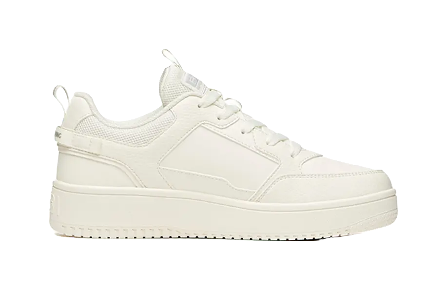 Anta Life Collection Coverage Slip Resistant And Abrasion Resistant Low top Skateboard Shoes Women's Ecru 