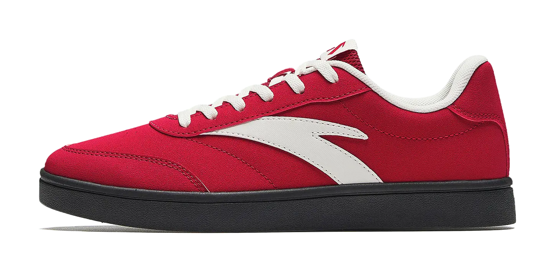 Anta Low top Skateboard Shoes Women's Elegant Red/Ivory White 