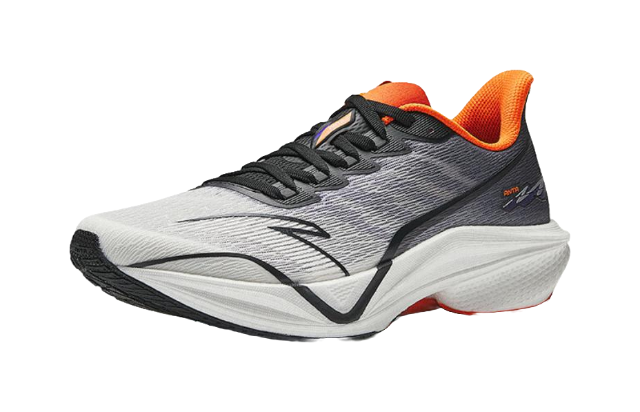 Anta MACH 5.0 Cushioning Support Rebound Low Top Training Running Shoes Men's White Black Purple 