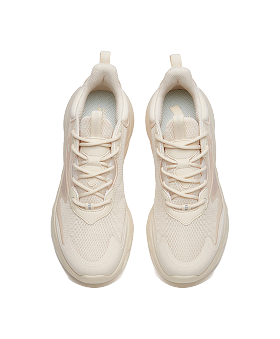 Anta Mianbomb 2 Shock Absorbers Slip Resistant Abrasion Resistant Low top Running Shoes Women's White 