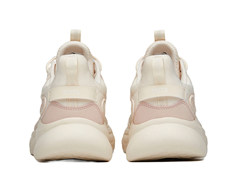 Anta Mianbomb 2 Shock Absorbers Slip Resistant Abrasion Resistant Low top Running Shoes Women's White 