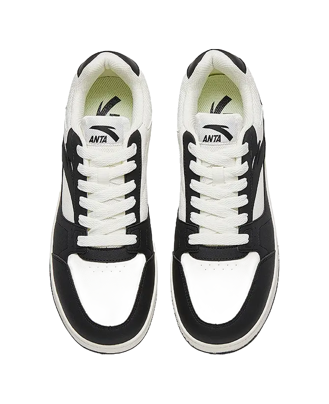 Anta Original 2 Low top Skateboard Shoes Men's White Black 