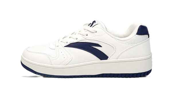 Anta Original Year Anti Slip Wear Resistant Low Top Skateboard Shoes Women's White Blue 