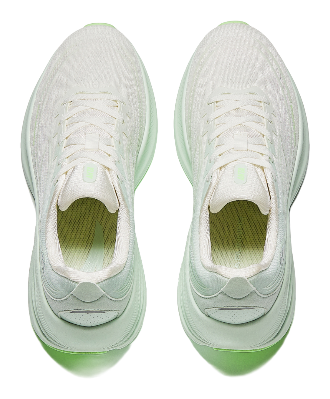 Anta Rebound Height Increasing Lightweight Breathable Low-Top Casual Running Shoes Women's White Green 