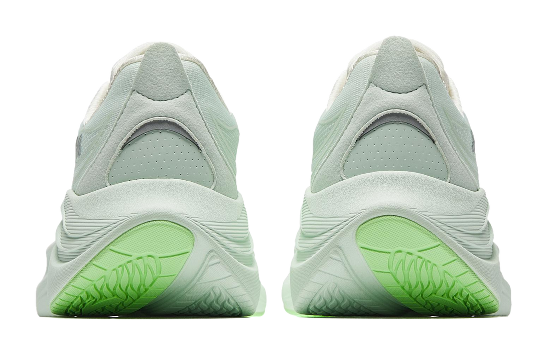 Anta Rebound Height Increasing Lightweight Breathable Low-Top Casual Running Shoes Women's White Green 