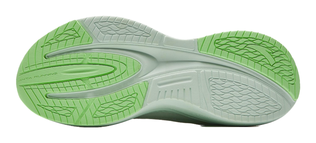 Anta Rebound Height Increasing Lightweight Breathable Low-Top Casual Running Shoes Women's White Green 