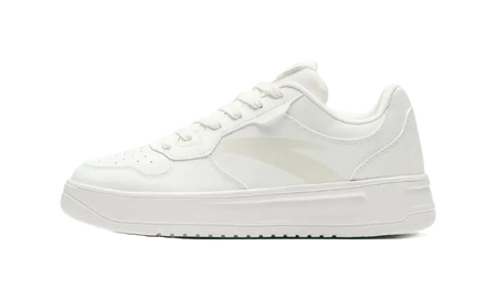 Anta Relaxed Comfortable Slip Resistant Cushioning Low top Skateboard Shoes Mens White  vjsneaker.com