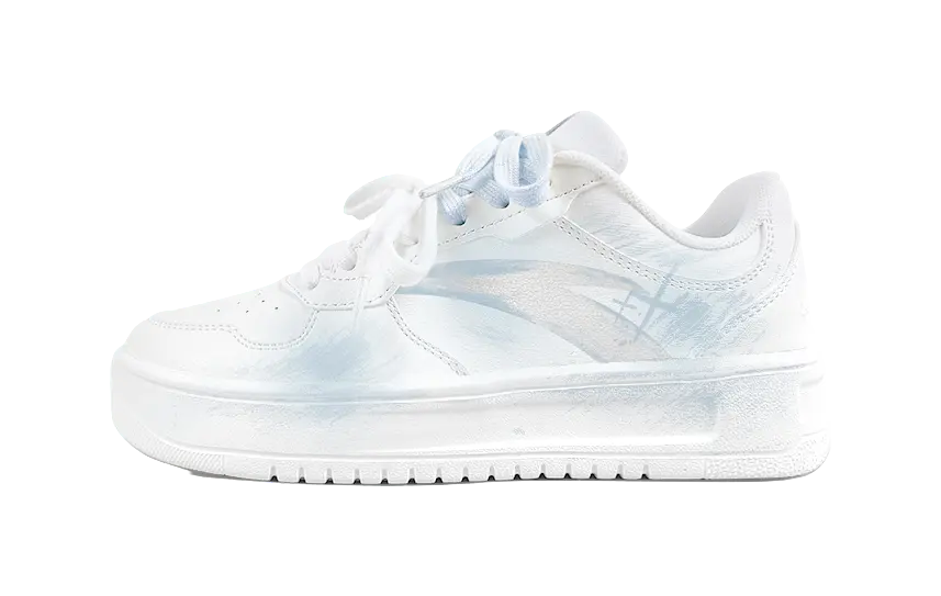 Anta Relaxed Slip Resistant Abrasion Resistant Low top Skateboard Shoes Unisex Blue 