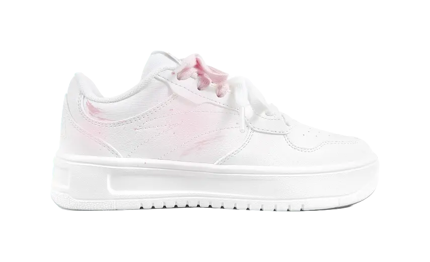 Anta Relaxed Slip Resistant Abrasion Resistant Low top Skateboard Shoes Unisex Blue Pink Mismatched 