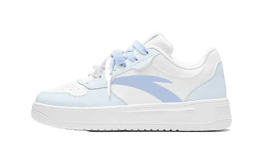 Anta Relaxed Slip Resistant, Abrasion Resistant, Breathable Low top Skateboard Shoes Unisex Blue 