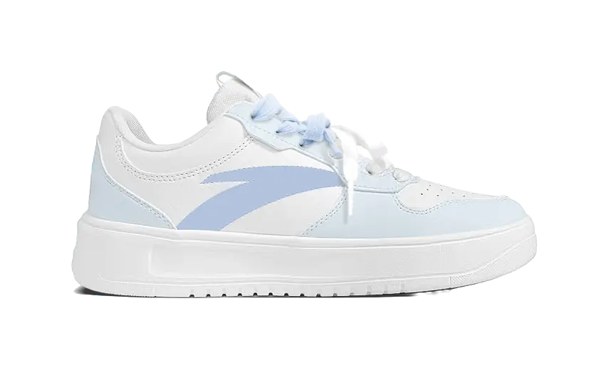 Anta Relaxed Slip Resistant, Abrasion Resistant, Breathable Low top Skateboard Shoes Unisex Blue 