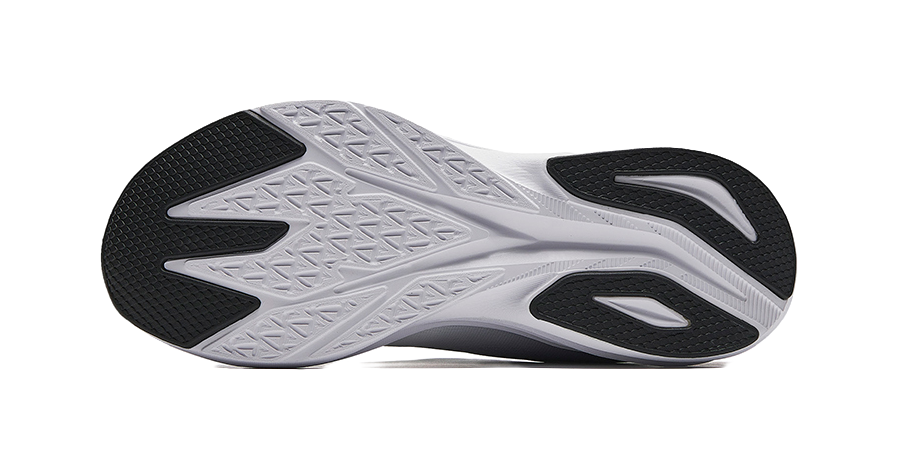 Anta Running Collection Shock Absorbers Slip Resistant Abrasion Resistant Low top Running Shoes Men's White Black 