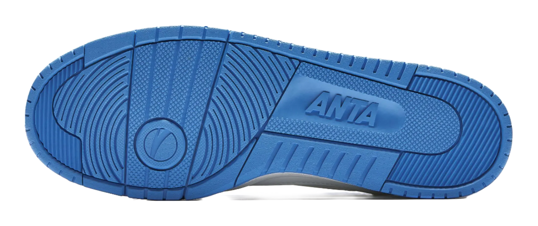 Anta STG Coverage Slip Resistant And Abrasion Resistant Low top Skateboard Shoes Men's White Blue 