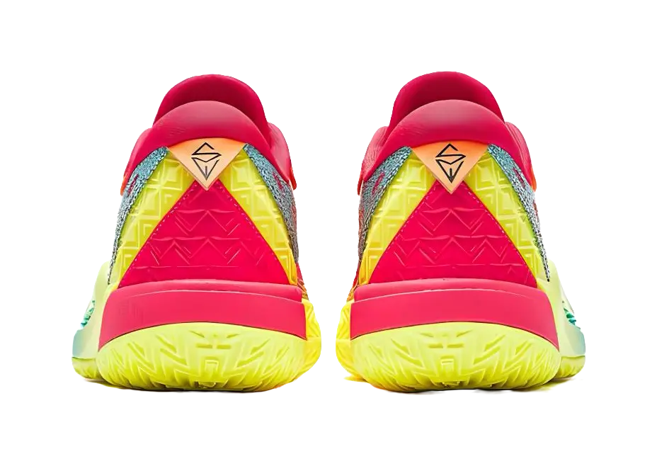 Anta Shock Absorbers Slip Resistant Low top Basketball Shoes Mens Red Yellow  vjsneaker.com