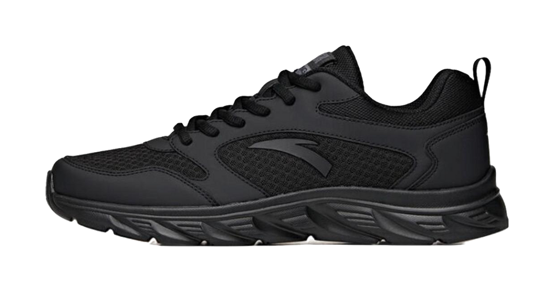 Anta Shock Absorbing, Non Slip, Wear Resistant, Breathable And Lightweight Low top Running Shoes Men's Black 