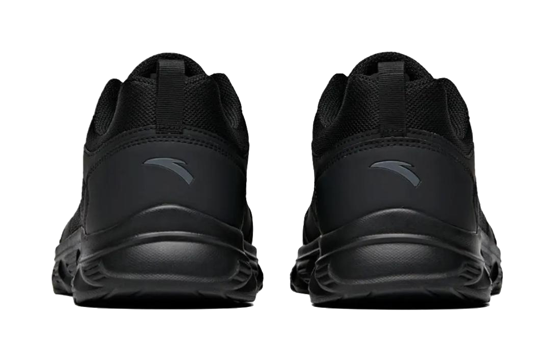 Anta Shock Absorbing, Non Slip, Wear Resistant, Breathable And Lightweight Low top Running Shoes Men's Black 