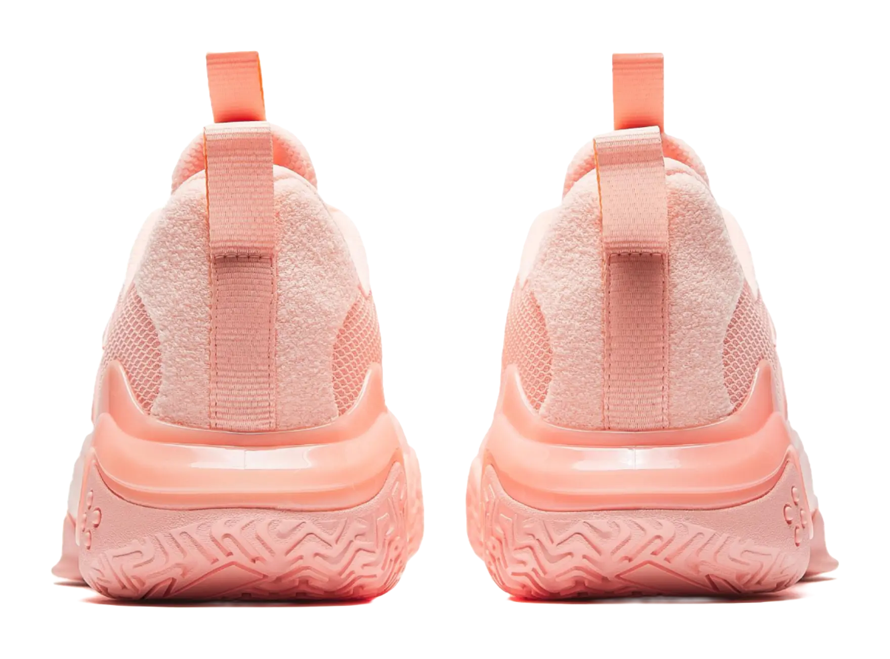 Anta Shock Wave 4 Anti-Slip And Wear-Resistant Breathable Low-Top Basketball Shoes Mens Pink Orange  vjsneaker.com