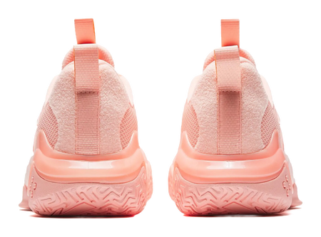 Anta Shock Wave 4 Anti-Slip And Wear-Resistant Breathable Low-Top Basketball Shoes Mens Pink Orange  vjsneaker.com