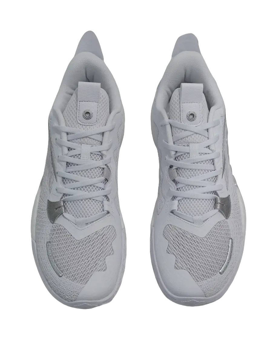 Anta Shock Wave 5 Cushioning Wear-Resistant Low-Top Basketball Shoes Mens White 