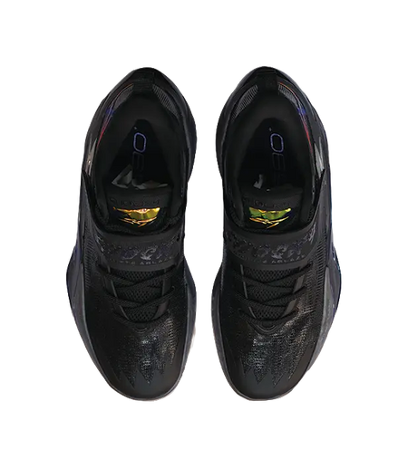 Anta Shock Wave 7 Low top Basketball Shoes Mens Basic Black  vjsneaker.com