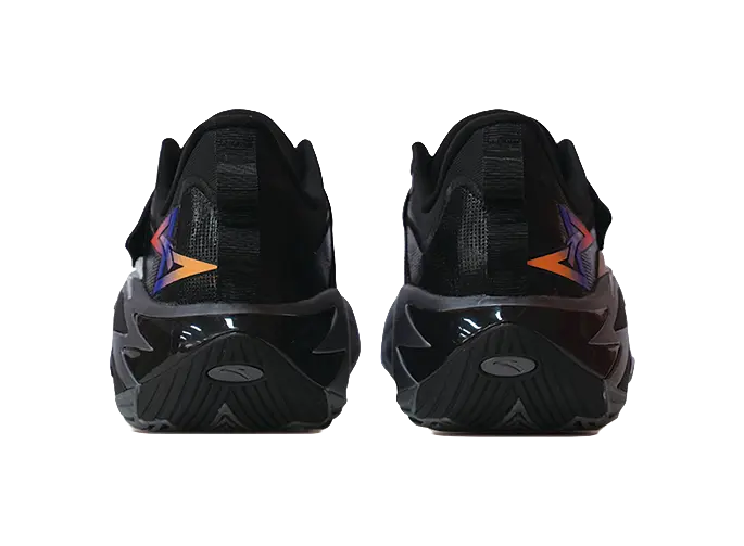 Anta Shock Wave 7 Low top Basketball Shoes Mens Basic Black  vjsneaker.com