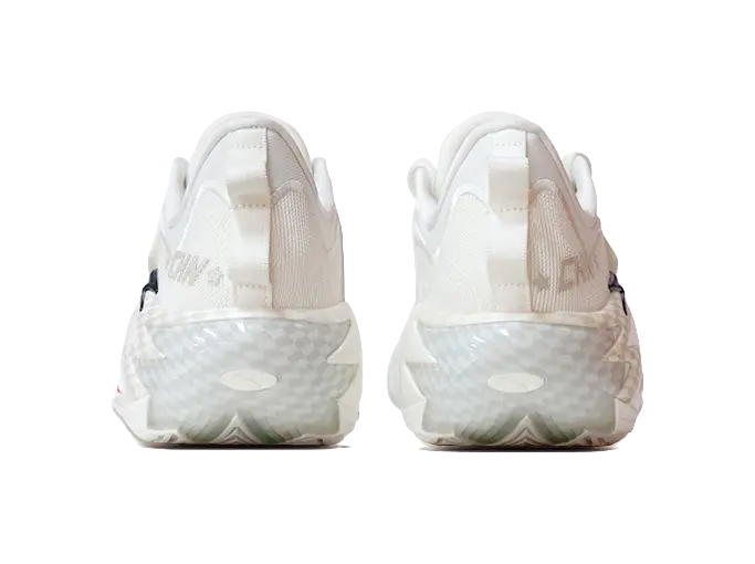 Anta Shock Wave 7 Low top Basketball Shoes Mens White Red  vjsneaker.com