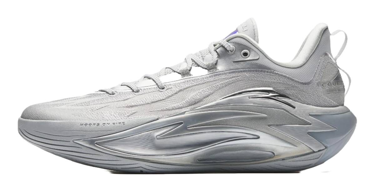 Anta Shock Wave 7 PRO Silver Wing - Silver Basketball Shoes for Men 