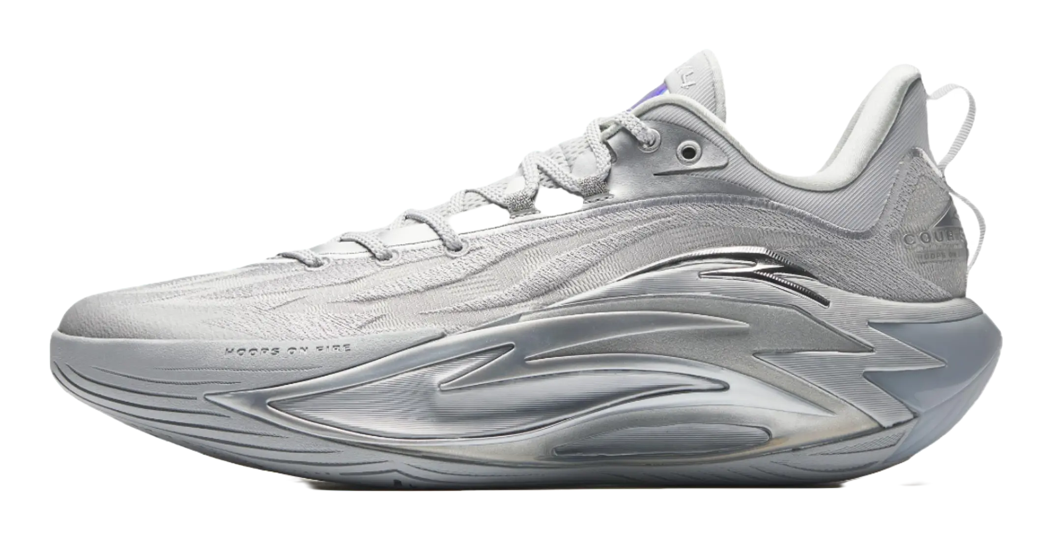 Anta Shock Wave 7 PRO Silver Wing - Silver Basketball Shoes for Men 