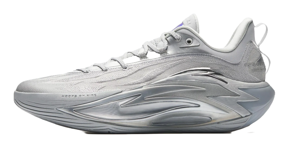 Anta Shock Wave 7 PRO Silver Wing - Silver Basketball Shoes for Men 