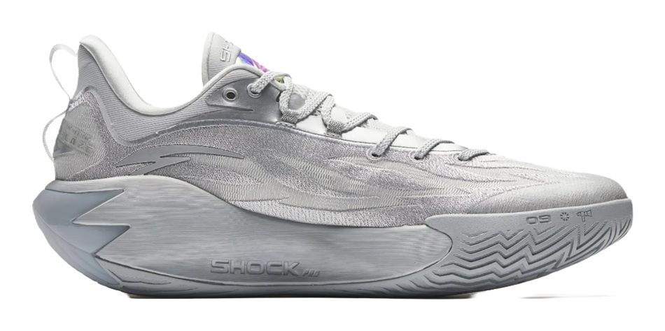 Anta Shock Wave 7 PRO Silver Wing - Silver Basketball Shoes for Men 