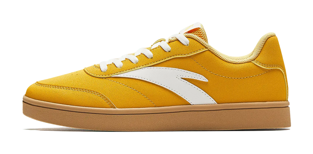Anta Skateboard Shoes Women's Sparrow Yellow/Ivory White 