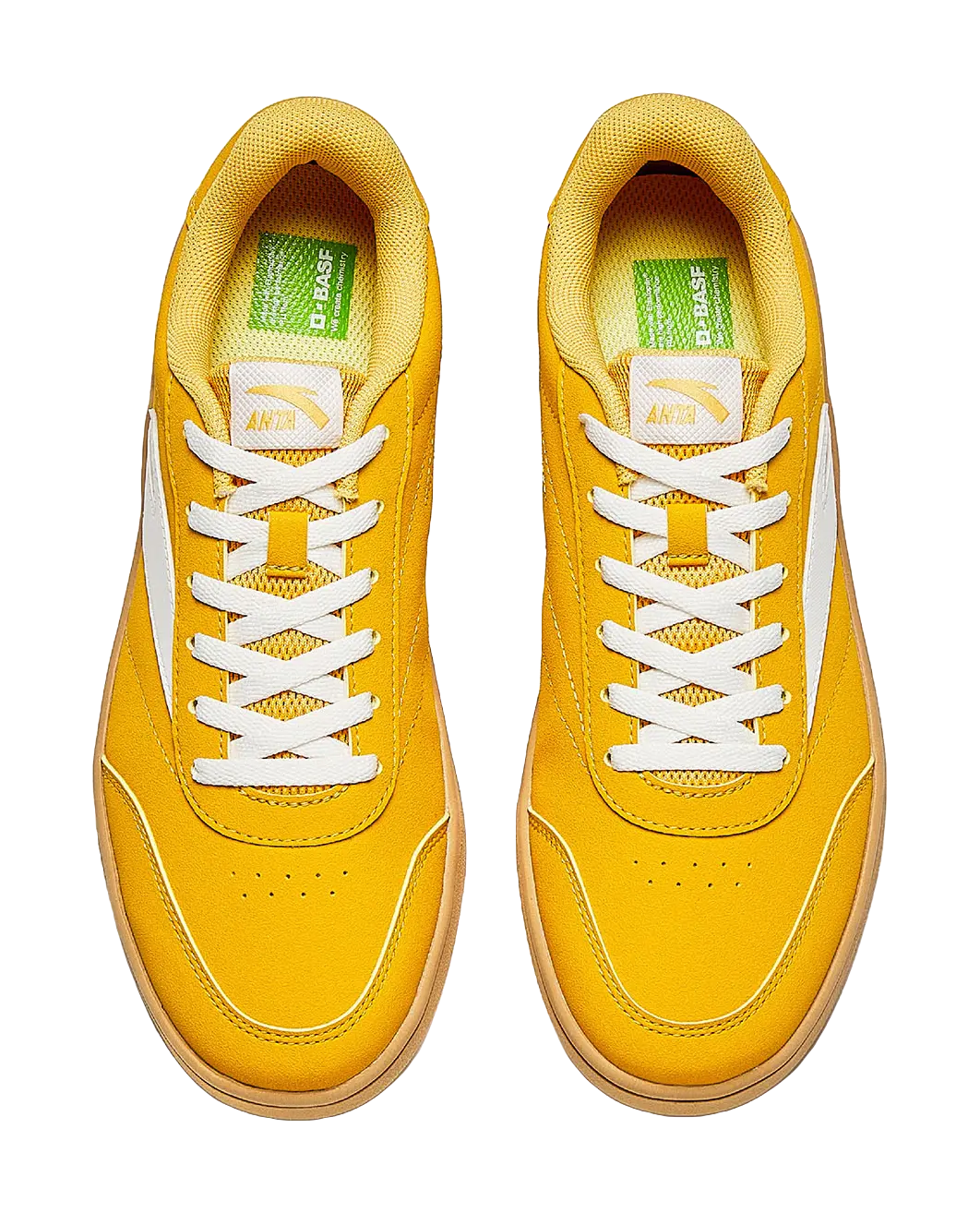 Anta Skateboard Shoes Women's Sparrow Yellow/Ivory White 
