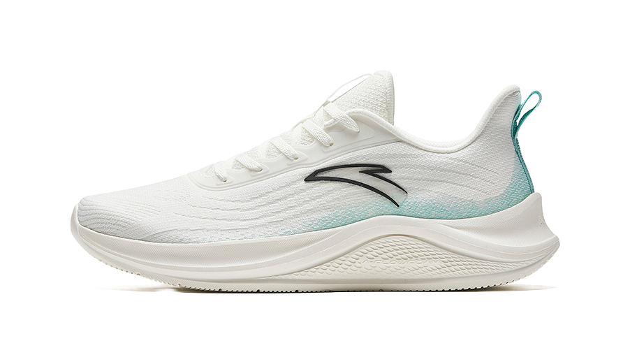 Anta Slip Resistant Abrasion Resistant Low top Running Shoes Men's White Green 