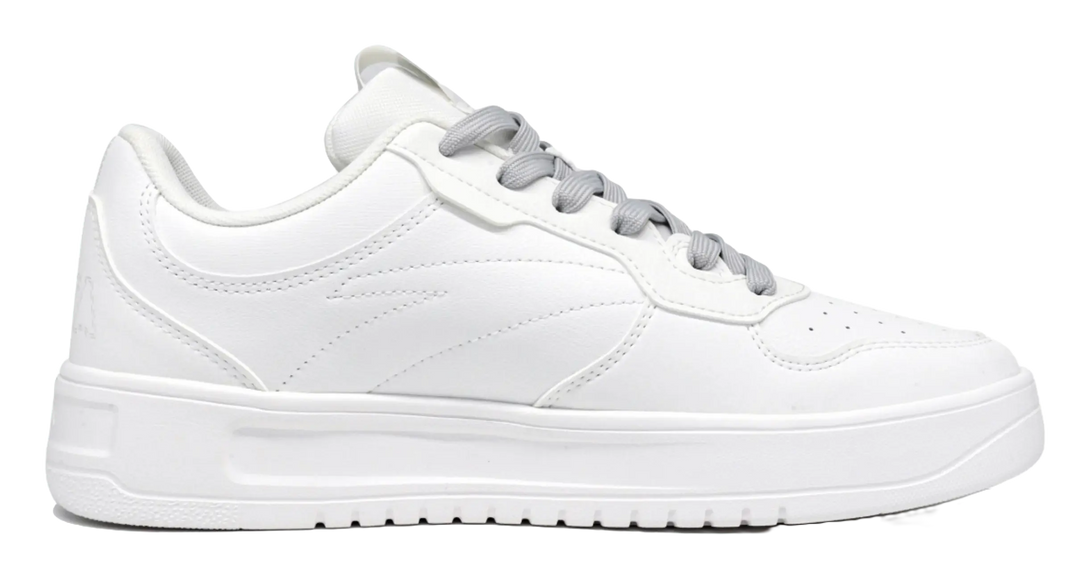 Anta Slip Resistant Abrasion Resistant Low top Skateboard Shoes Unisex White Gray 