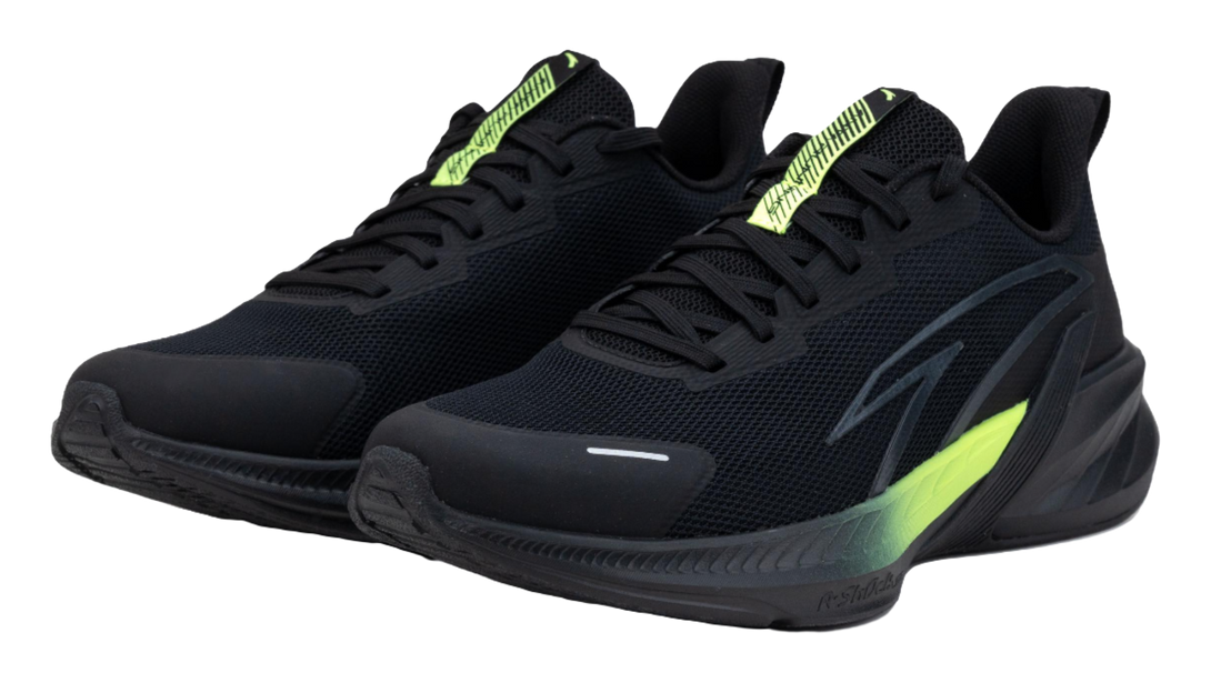 Anta Slip Resistant And Breathable Low Top Training Physical Fitness Test Physical Exam Running Shoes Men's Black 