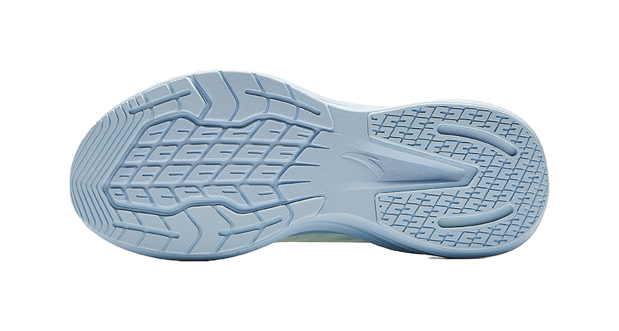 Anta Slip-Resistant Breathable Lightweight Height Increasing Low-Top Casual Running Shoes Women's White Blue 