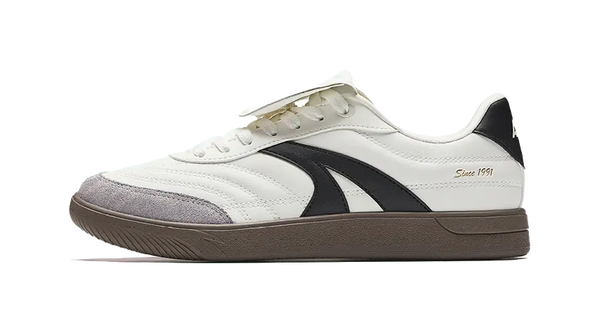 Anta Slip Resistant Cushioning Abrasion Resistant Lightweight Low top Skateboard Shoes Men's White Black 