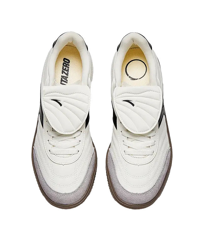 Anta Slip Resistant Cushioning Abrasion Resistant Lightweight Low top Skateboard Shoes Men's White Black 