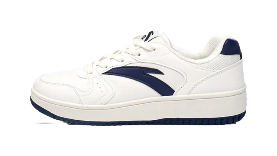 Anta Slip Resistant Height Increasing Low top Skateboard Shoes Men's White Blue 