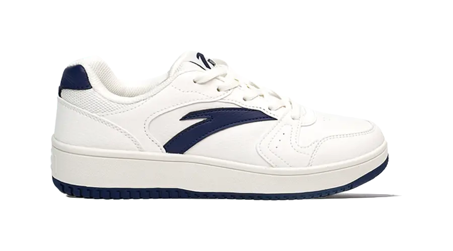 Anta Slip Resistant Height Increasing Low top Skateboard Shoes Men's White Blue 