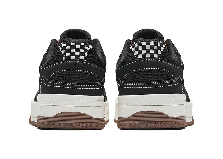 Anta Slip Resistant, Abrasion Resistant, Lightweight Low Top Skateboard Shoes Men's Black White 