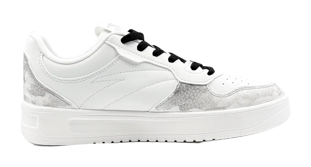 Anta Slip Resistant, Abrasion Resistant, Lightweight Low Top Skateboard Shoes Men's White Black 