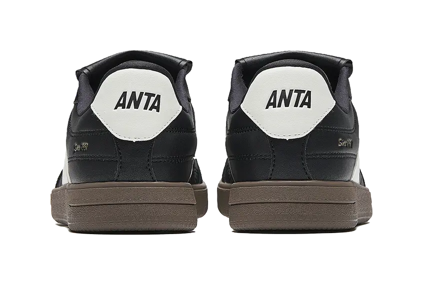 Anta Slip Resistant, Abrasion Resistant, Lightweight Low top Skateboard Shoes Men's Black 