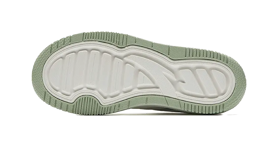 Anta Slip Resistant, Abrasion Resistant, Lightweight, Height Increasing Low top Skateboard Shoes Women's White Green 