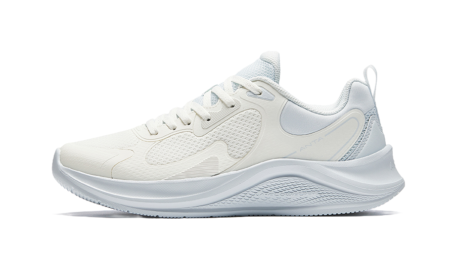 Anta Slip Resistant, Breathable, Lightweight Low top Running Shoes Women's Light Mist Gray 