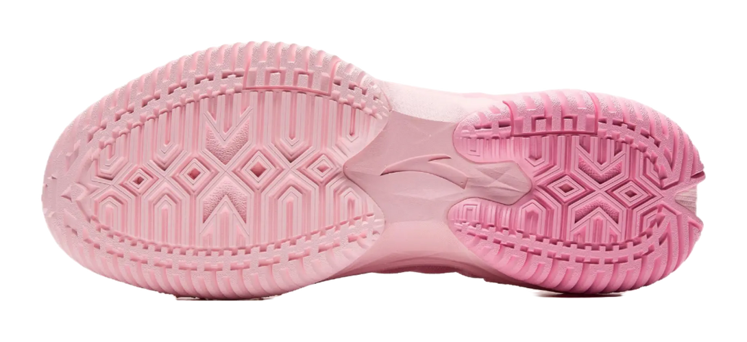 Anta Space 5 Cushioning, Abrasion Resistant, Anti Rollover Low Top Basketball Shoes Mens Pink Blue Mismatched 