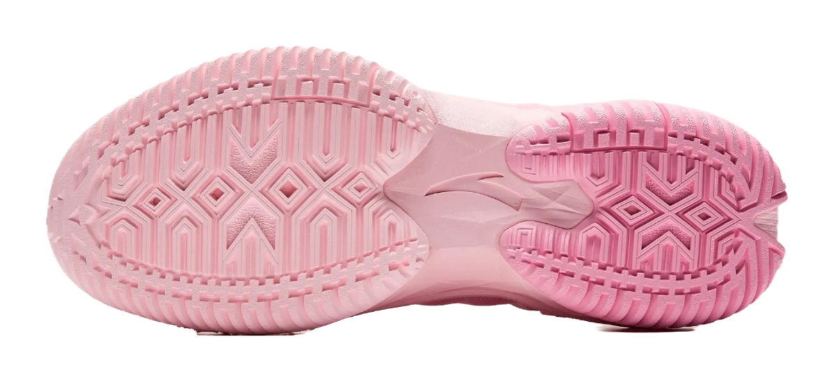 Anta Space 5 Cushioning, Abrasion Resistant, Anti Rollover Low Top Basketball Shoes Mens Pink Blue Mismatched 